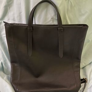 Fossil leather convertible backpack purse
